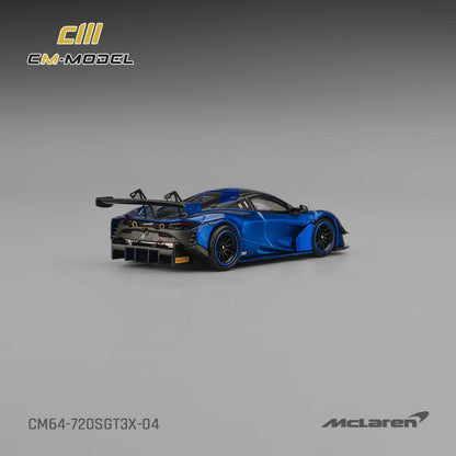 1/64 McLaren 720S GT3x Aurora Blue - CM Models - CM64-720SGT3X-04
