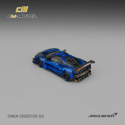 1/64 McLaren 720S GT3x Aurora Blue - CM Models - CM64-720SGT3X-04