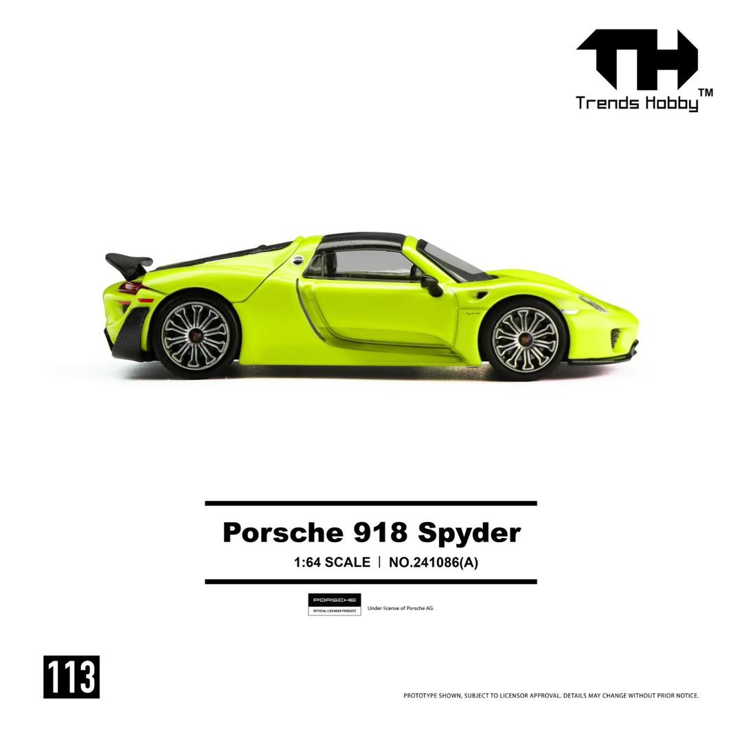 1/64 Porsche 918 Spyder, - Trends Hobby - TH241086 - 2 colour choices