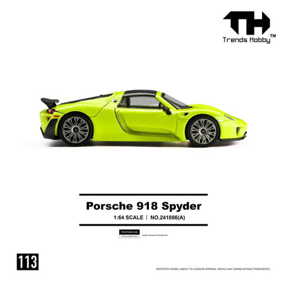 1/64 Porsche 918 Spyder, - Trends Hobby - TH241086 - 2 colour choices