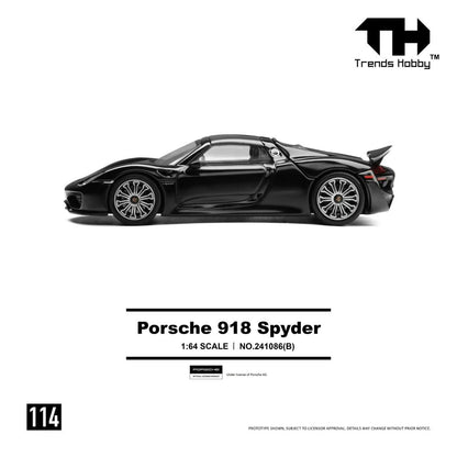 1/64 Porsche 918 Spyder, - Trends Hobby - TH241086 - 2 colour choices