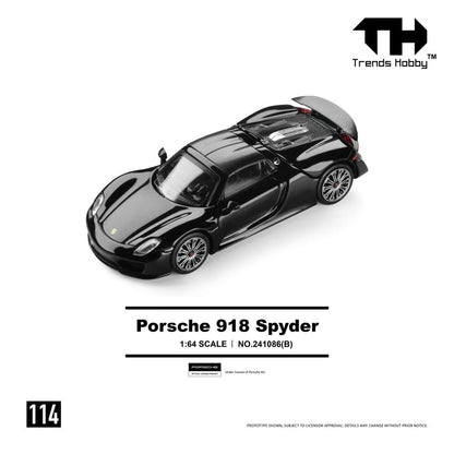 1/64 Porsche 918 Spyder, - Trends Hobby - TH241086 - 2 colour choices