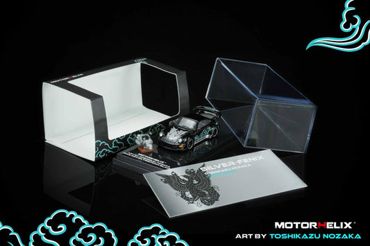 1/64 RWB 964 *SILVER-FENIX* Art By Toshikazu Nozaka, black - MotorHelix - MH62102