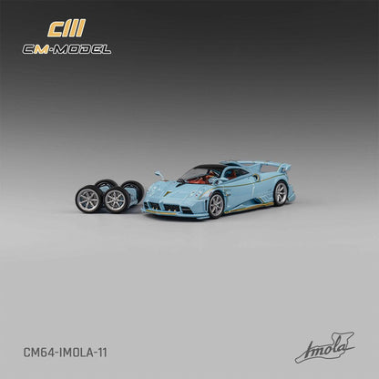 1/64 Pagani Imola V12 ice crystal blue Azzurro Sardegna - CM Models - CM64-IMOLA-11