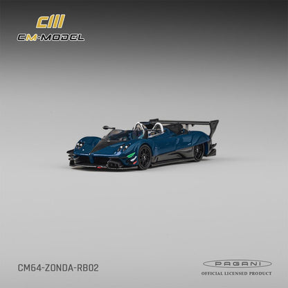1/64 Pagani Zonda Revo Barchetta - Full Carbon Blue - CM Models - CM64-RB-02