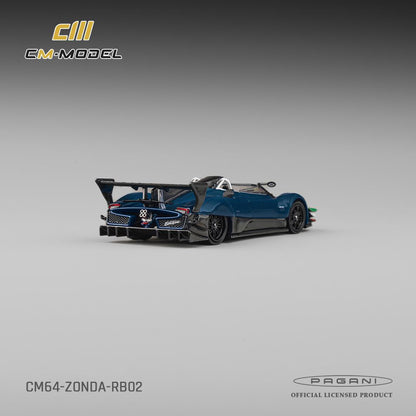 1/64 Pagani Zonda Revo Barchetta - Full Carbon Blue - CM Models - CM64-RB-02