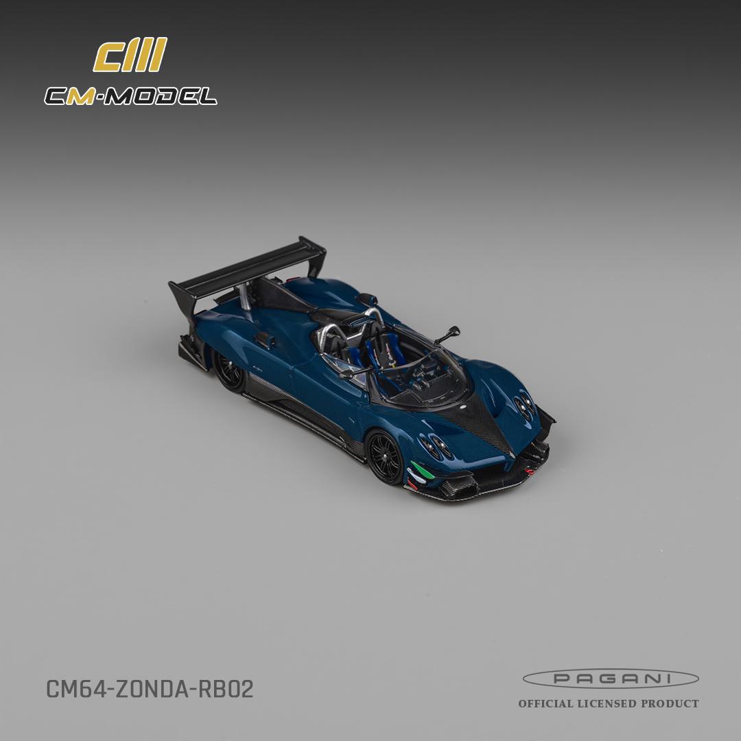 1/64 Pagani Zonda Revo Barchetta - Full Carbon Blue - CM Models - CM64-RB-02