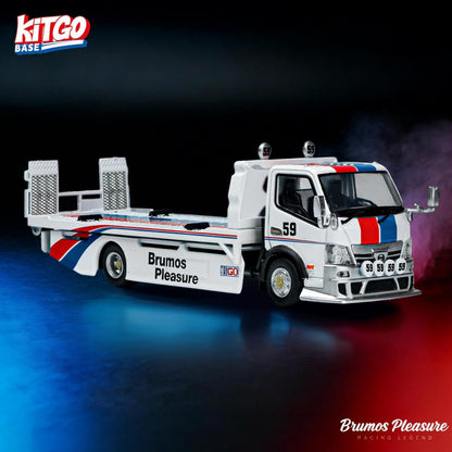1/64 Brumos Pleasure #59 RWB964 GT Wing / H300 flatbed trailer - Kitgo x Model Model - 2 options