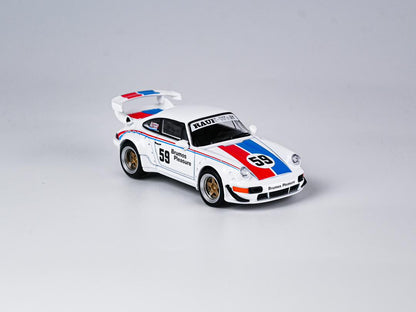 1/64 Brumos Pleasure #59 RWB964 GT Wing / H300 flatbed trailer - Kitgo x Model Model - 2 options