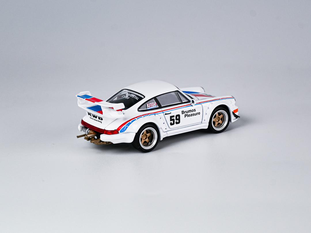 1/64 Brumos Pleasure #59 RWB964 GT Wing / H300 flatbed trailer - Kitgo x Model Model - 2 options