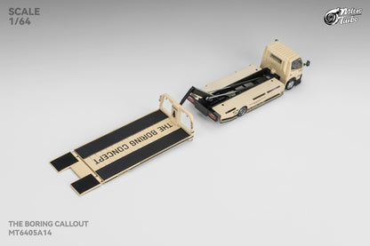 1/64 - 300 series flatbed trailer Custom Tow Truck The Boring Co - Micro Turbo - MT6405A14