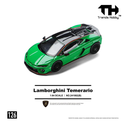 1/64  Lamborghini "Reckless" Temerario - Trends Hobby - 2 colour options