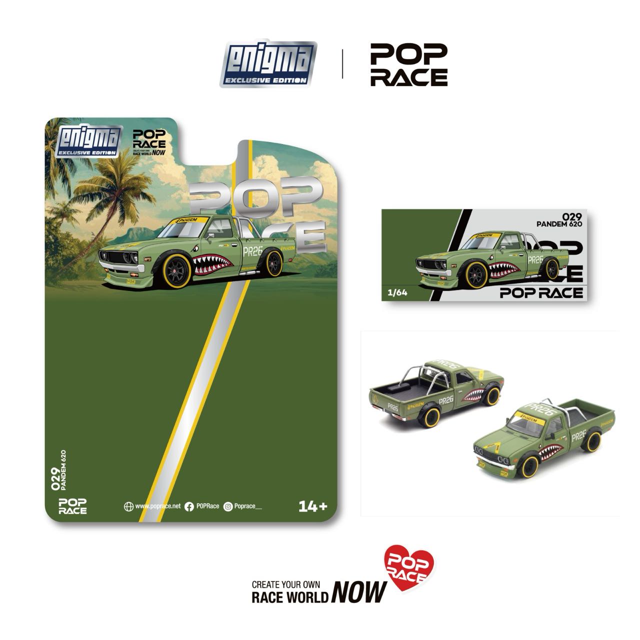 1/64  PANDEM 620 Datsun - Poprace Enigma - PRE029