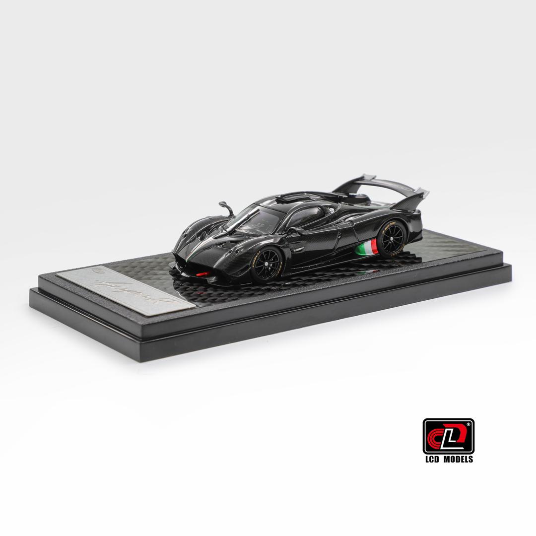 1/64 Pagani Huayra R Evo Gloss Black Carbon - LCD Models - LCD64028-CBI