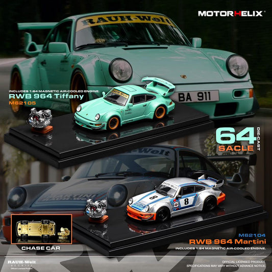 1/64 RWB964 wide-body modified version Martini  - Motorhelix - M62104