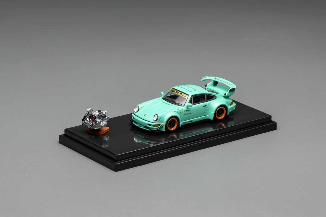 1/64 RWB964 wide-body modified version Tiffany Blue  - Motorhelix - M62105
