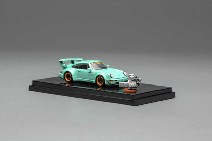 1/64 RWB964 wide-body modified version Tiffany Blue  - Motorhelix - M62105