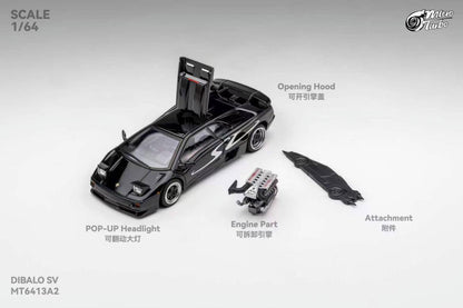 1/64 Diablo SV Metallic Black - Micro Turbo - MT6413A2