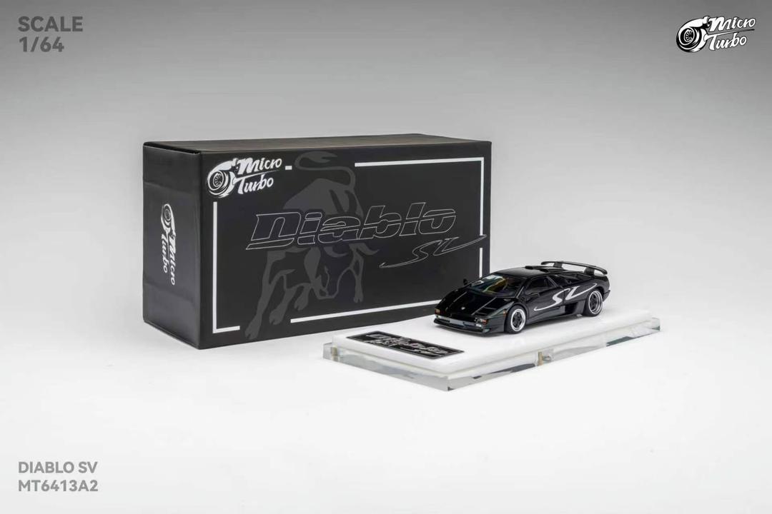 1/64 Diablo SV Metallic Black - Micro Turbo - MT6413A2
