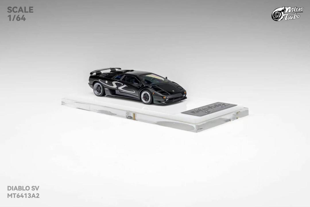 1/64 Diablo SV Metallic Black - Micro Turbo - MT6413A2