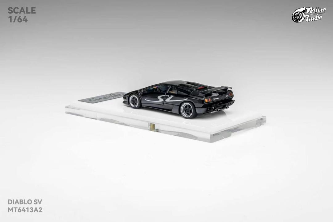1/64 Diablo SV Metallic Black - Micro Turbo - MT6413A2