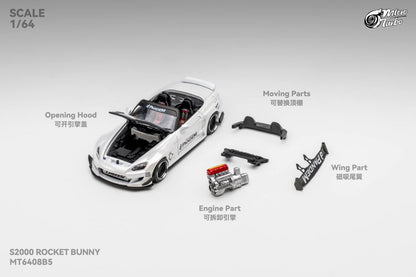 1/64 S2000 AP1, Pandem Rocket Bunny wide-body modification - Micro Turbo - MT6408B5