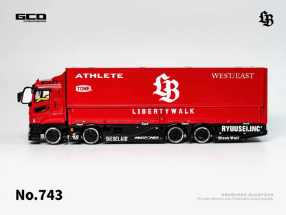 1/64 Super Silhouette · Red/Black – Mitsubishi Fuso Truck - GCD - KS-073-743