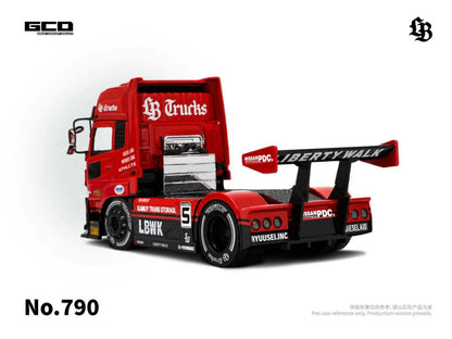 1/64 Super Silhouette · Red/Black – LB-Trucks UD QUON Head - GCD - KS-099-790