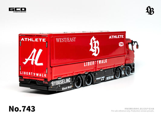 1/64 Super Silhouette · Red/Black – Mitsubishi Fuso Truck - GCD - KS-073-743