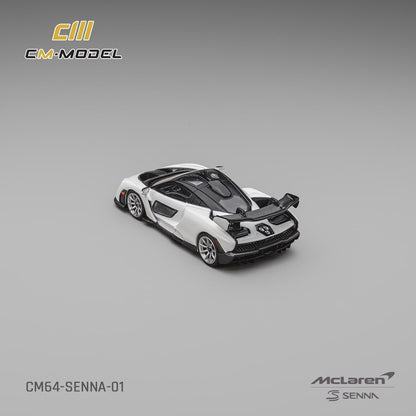 1/64 McLaren Senna Pearl White Silica White - CM Models - CM64-SENNA-01