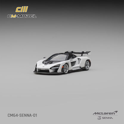 1/64 McLaren Senna Pearl White Silica White - CM Models - CM64-SENNA-01