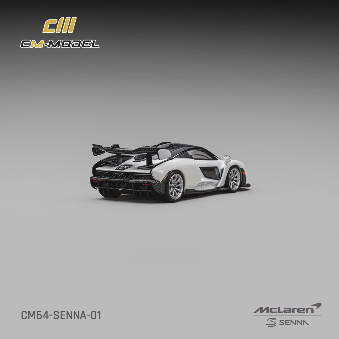 1/64 McLaren Senna Pearl White Silica White - CM Models - CM64-SENNA-01
