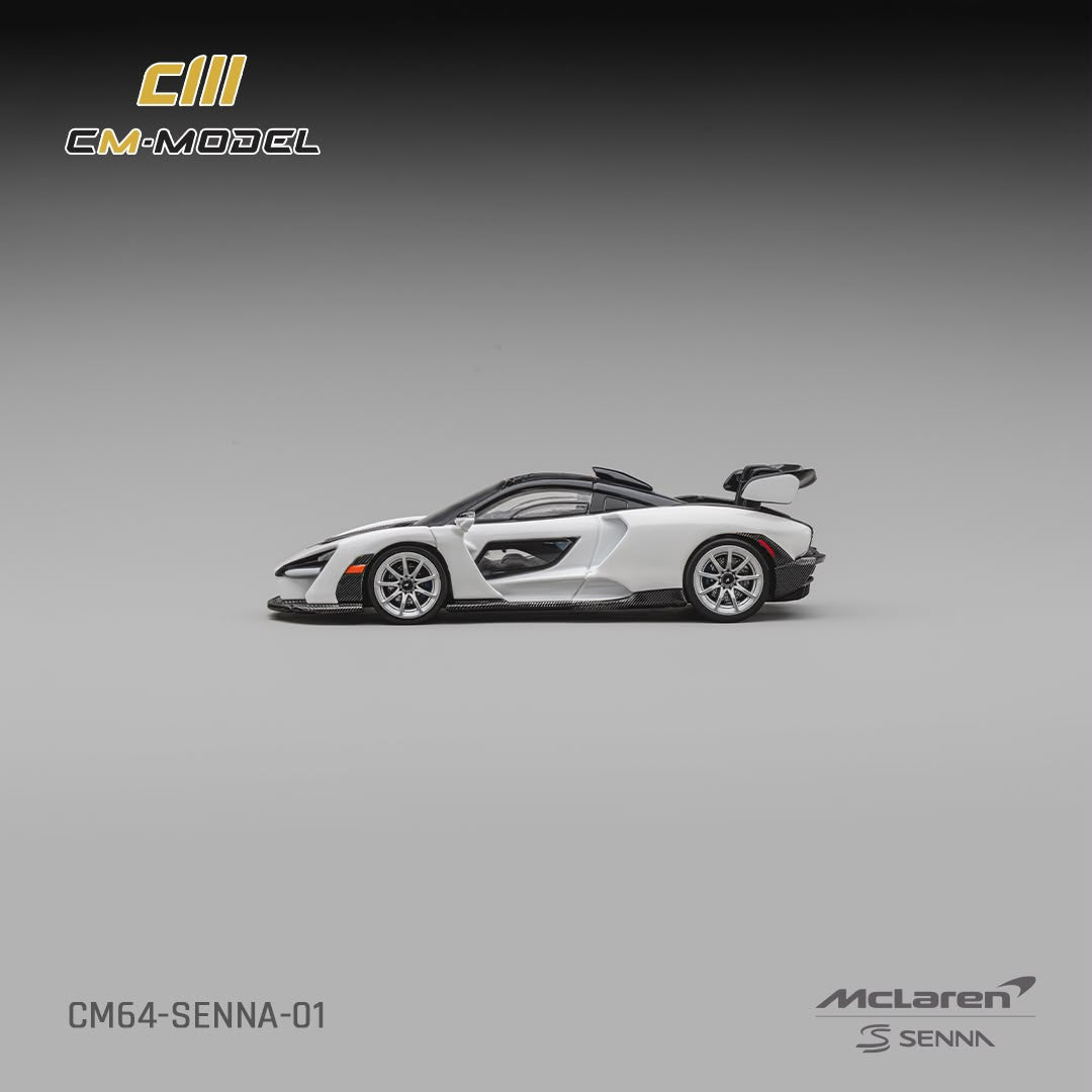 1/64 McLaren Senna Pearl White Silica White - CM Models - CM64-SENNA-01