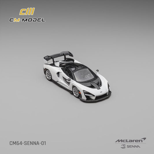 1/64 McLaren Senna Pearl White Silica White - CM Models - CM64-SENNA-01