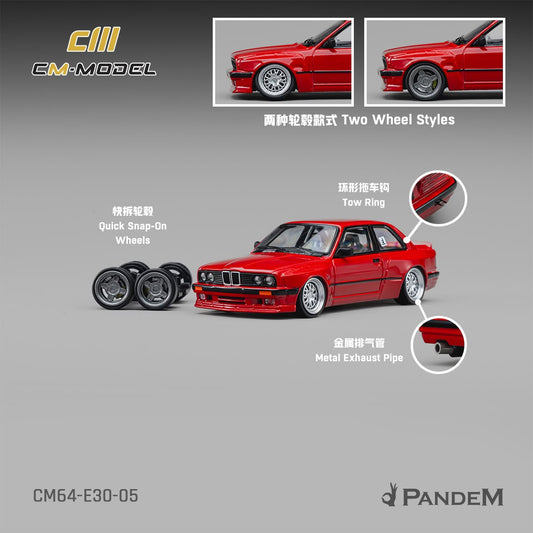1/64 BMW M3 E30  Rocket Bunny wide-body modified version - CM Models - CM64-E30-05