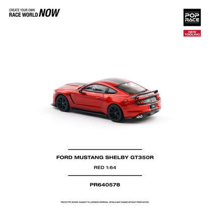 1/64 -  Ford Mustang Shelby GT350R, race red - Poprace - PR640578