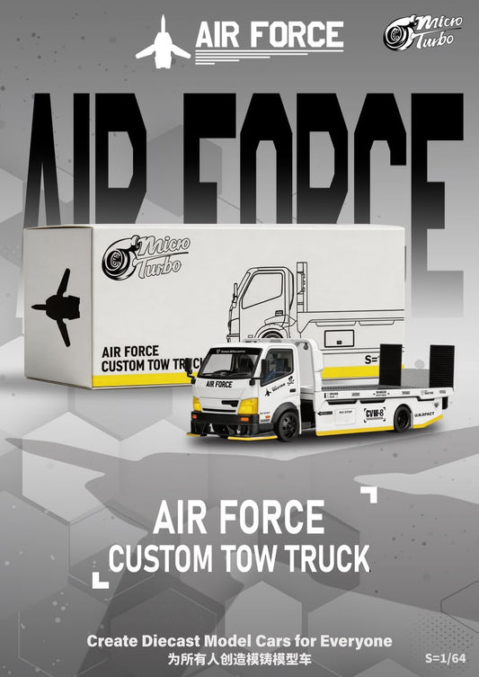 1/64 - 300 series flatbed trailer Custom Tow Truck Combat Gray Air Force Livery - Micro Turbo - MT6405B14