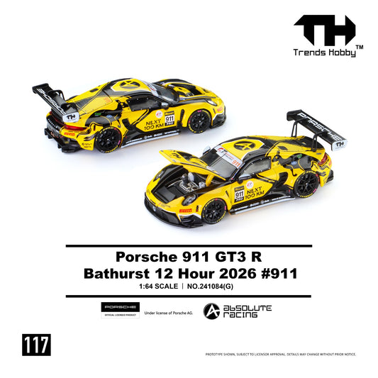 1/64 Porsche 911 GT3 R Bathurst 12 Hours 2026 - Trends Hobby - 241084(G) 117
