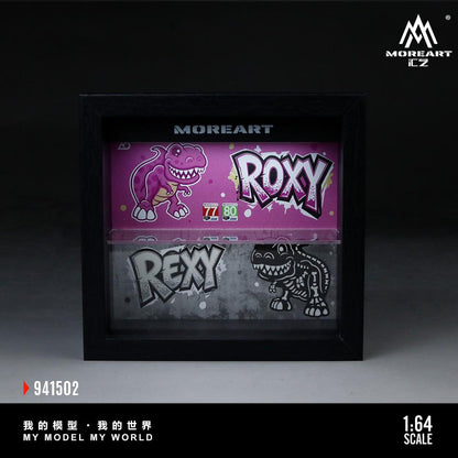 MoreArt 1:64 All-in-one photo frame dinosaur painting scene model - MoreArt - 2 options