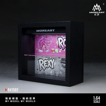 MoreArt 1:64 All-in-one photo frame dinosaur painting scene model - MoreArt - 2 options
