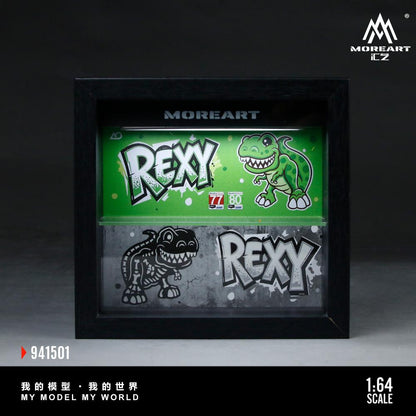MoreArt 1:64 All-in-one photo frame dinosaur painting scene model - MoreArt - 2 options