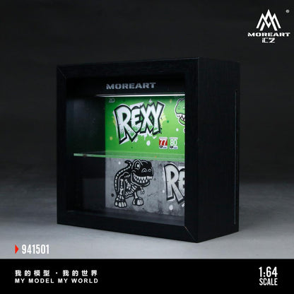MoreArt 1:64 All-in-one photo frame dinosaur painting scene model - MoreArt - 2 options