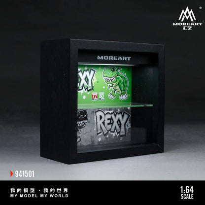 MoreArt 1:64 All-in-one photo frame dinosaur painting scene model - MoreArt - 2 options