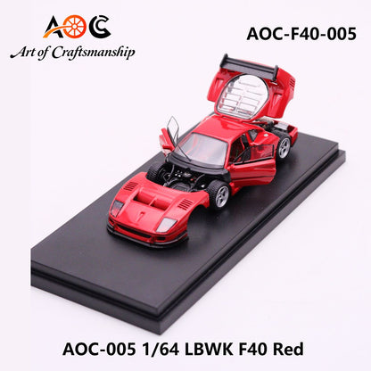 1/64 Ferarri LBWK F40 Red - AOC - AOC-F40-005