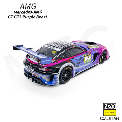 1/64 Mecedes - AMG GT3 Purple Beast #17 - KiloWorks/ NZG - 1146000004