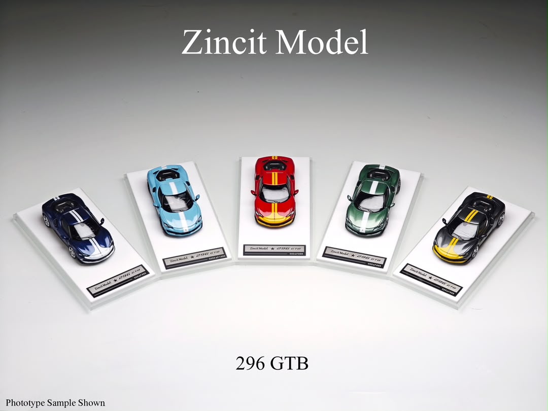 1/64 Ferrari 296 GTB  - Zincit Model - 5 colour options