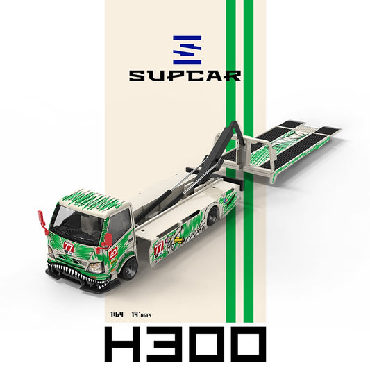 1/64 - 300 series flatbed trailer Custom Tow Truck Tyrannosaurus (Sketchy) - Supcar