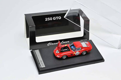 1/64 - Ferrari GTO 250 Rosso Corsa Livery Equipe Nationale Belge LeMans 24H 1962 - Classic Lover