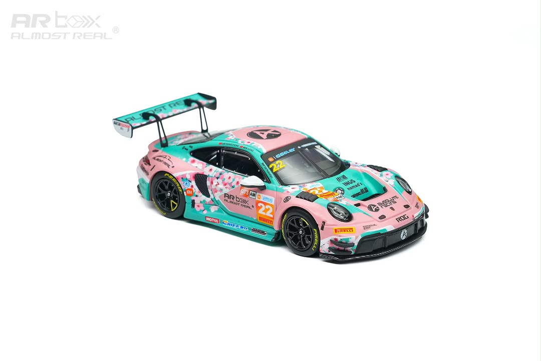 1/64 911 GT3 R China Supercar Championship Ningbo Station Absolute Team #22 China GT Ningbo Absolute Racing - AR Box - 640007001