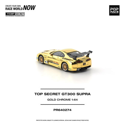 1/64 Top Secret GT300 Supra, gold chrome - Poprace - PR640274